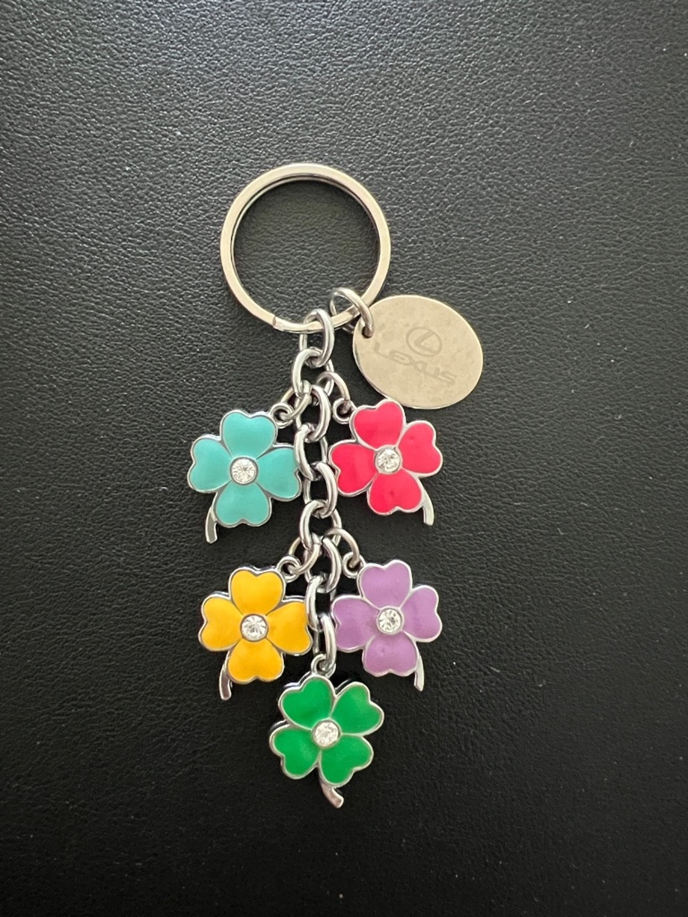 Lexus Multi-Colored Flower Enamel Charm